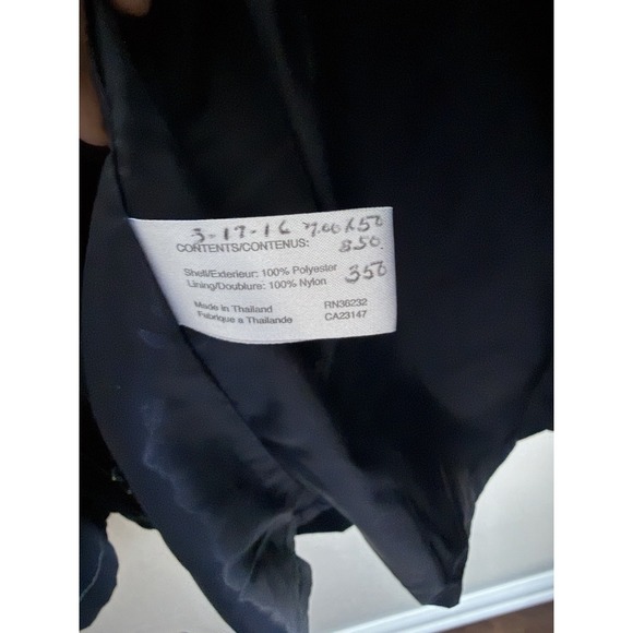 Talbots Navy Hooded Utility Jacket Women's Large Zip Front Drawstring Waist - Picture 12 of 16